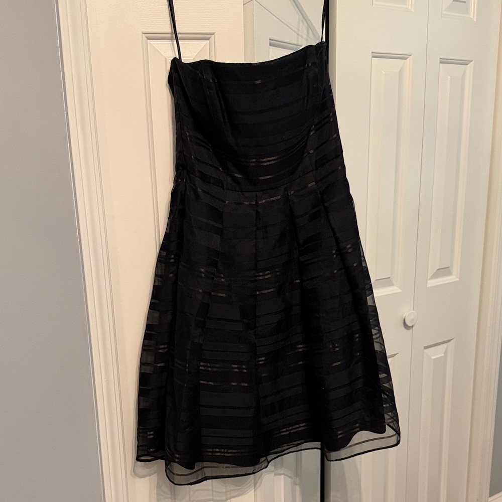 White House Black Market Black Strapless Mini dress